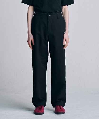 [노운] straight chino pants (black)