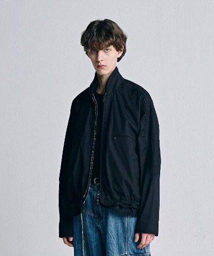 [노운] layered jacket (black)