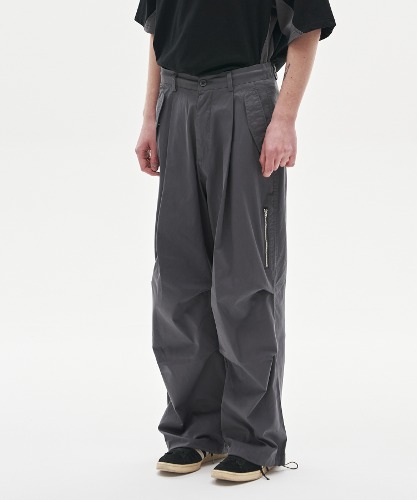 [노운] wide multi pants (charcoal)