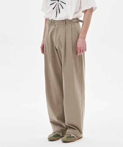 [노운] wide chino pants (khaki beige)
