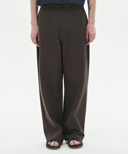 [노운] wave chino pants (brown)