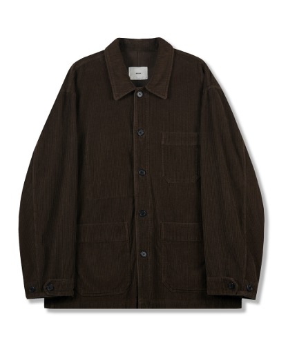 [퍼렌] french work jacket (corduroy)_brown
