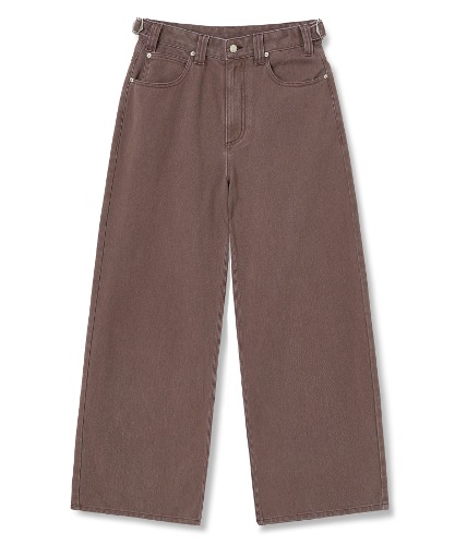 [노운] wide cotton pants (burgundy)