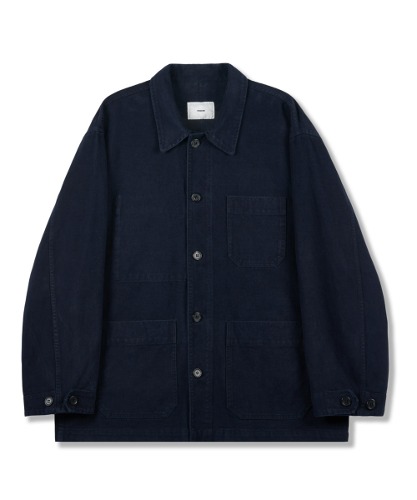 [퍼렌] french work jacket (moleskin)_navy