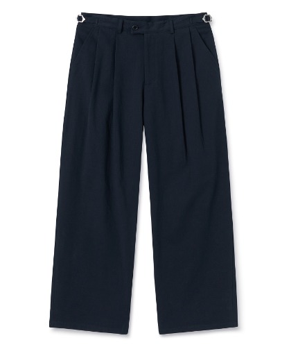 [노운] wide chino pants (navy)