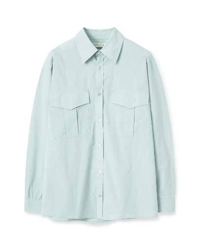 [노운] wide pocket shirts (mint grey)