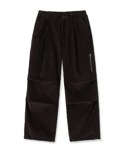 [노운] wide multi pants (corduroy brown)