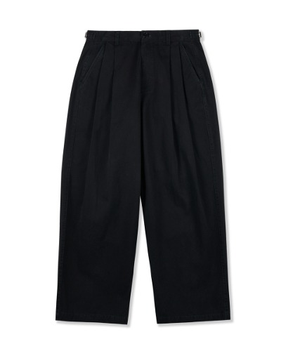 [퍼렌] wide chino trousers_black