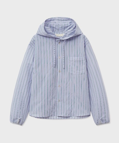 [노운]  hooded stripe shirts (lavender)